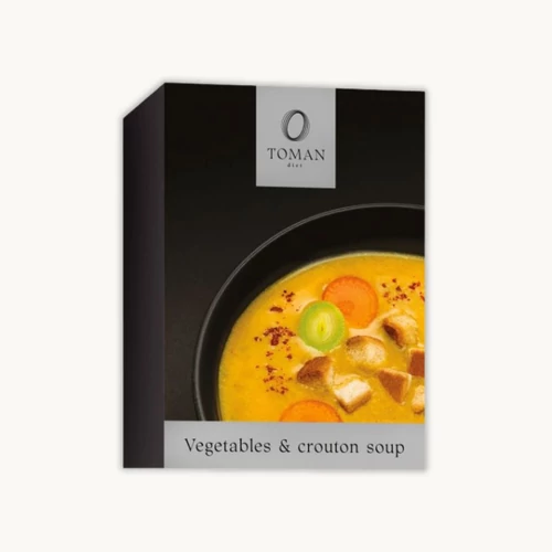 Toman Diet zöldségleves krutonnal